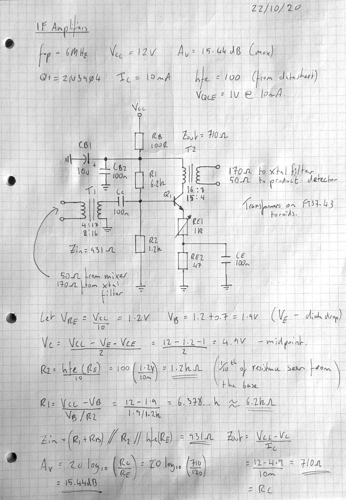 IF amplifier schematics