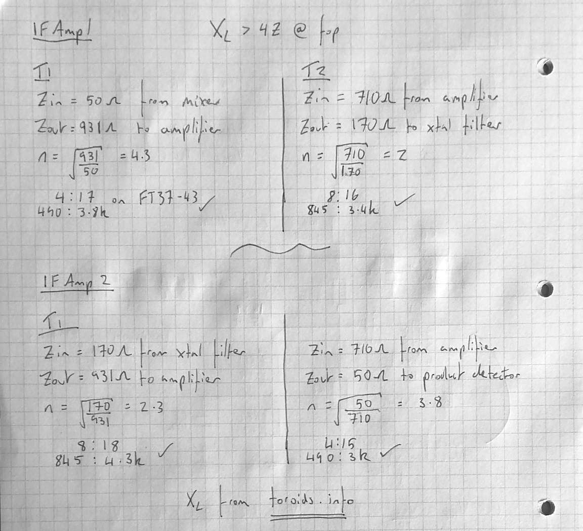 IF transformer calculations