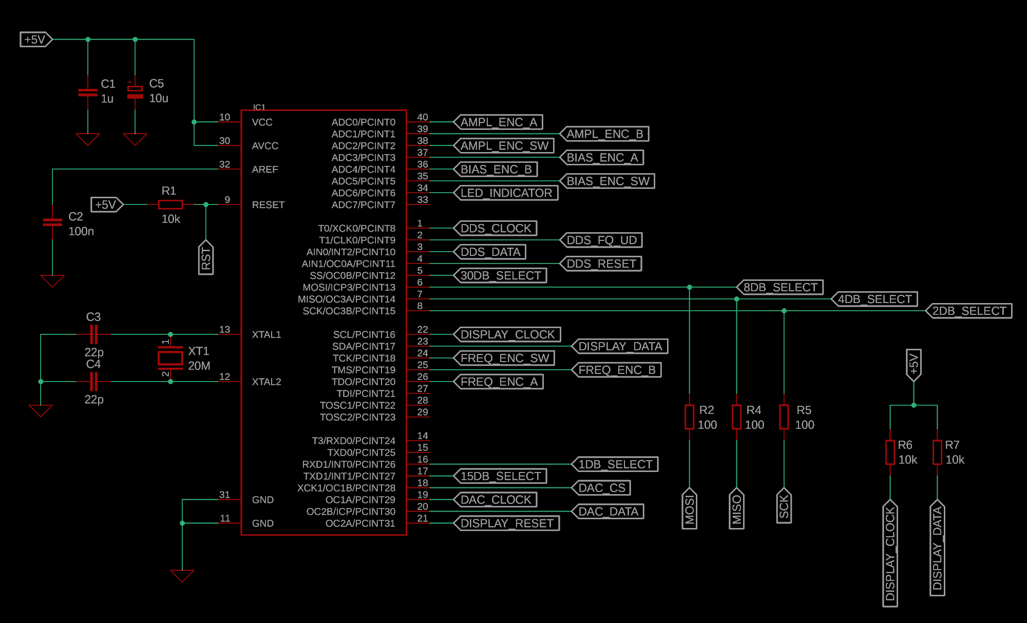 Microcontroller schematic